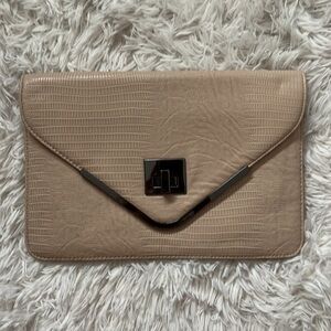 BCBG Paris Nude Clutch NWT